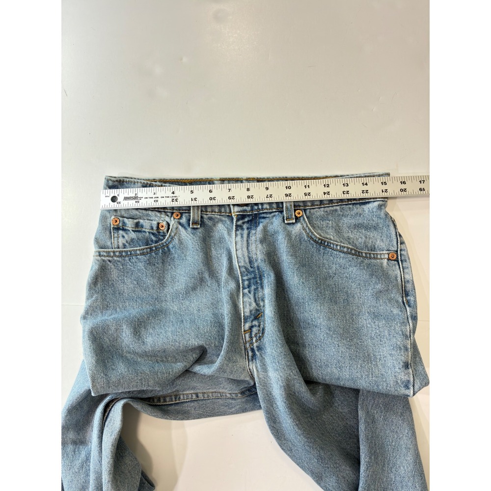 Levis 512 Vintage High Waisted Slim Fit Tapered Leg Jeans Light Wash Size 11 MED - Picture 5 of 10